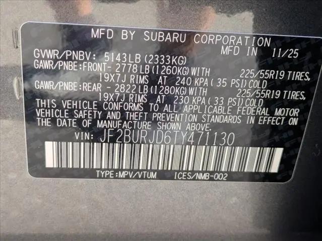 2026 Subaru Outback Touring XT