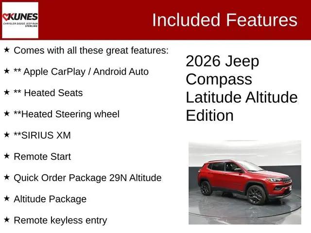 2026 Jeep Compass Latitude Altitude