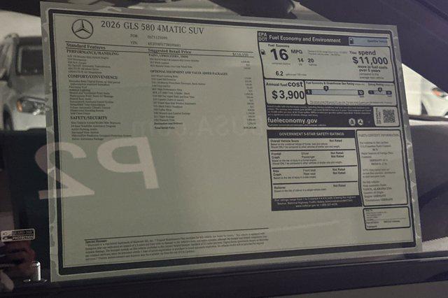 2026 Mercedes-Benz GLS GLS 580 4MATIC