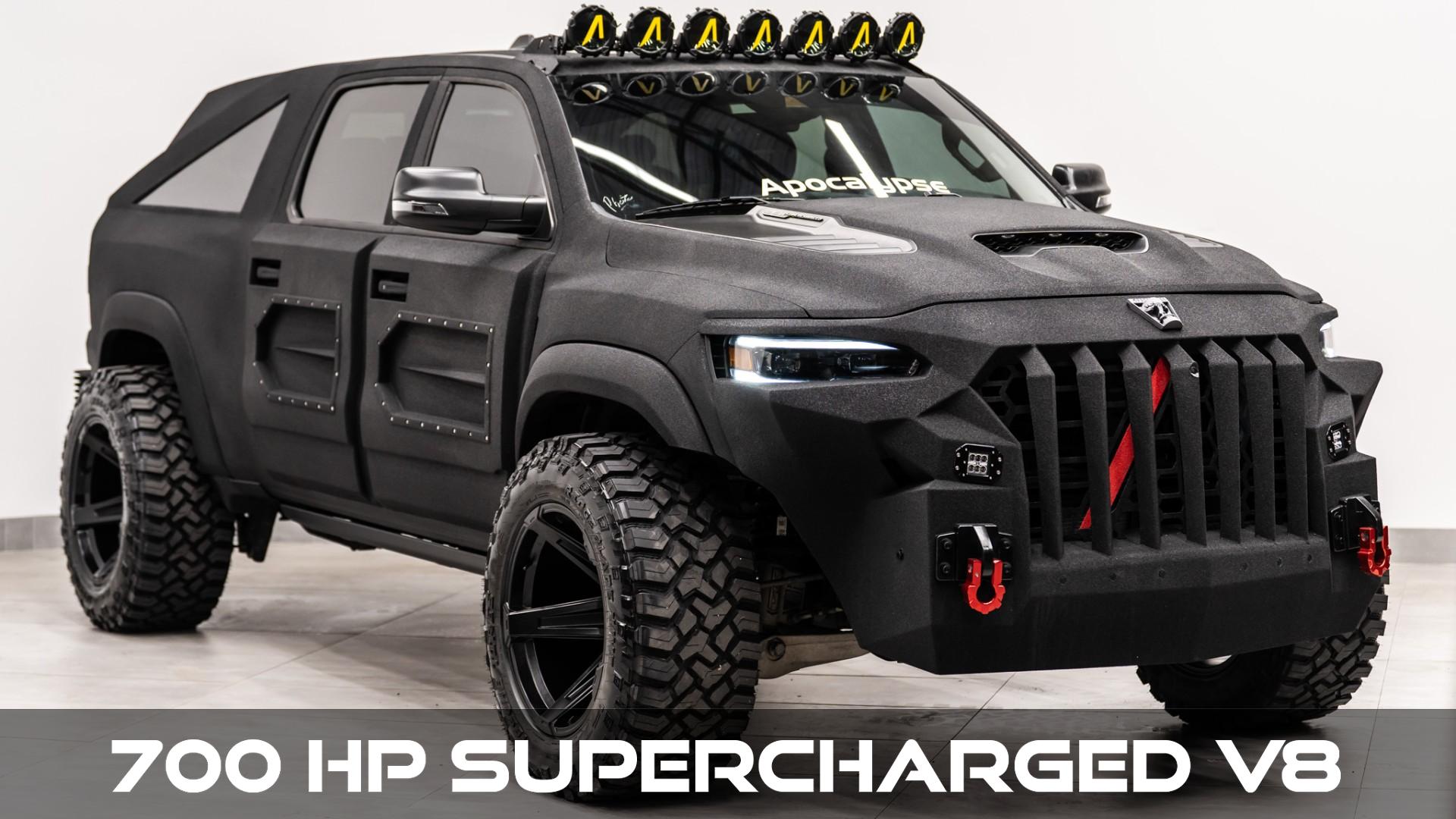 Black 2024 RAM 1500 TRX Crew Cab 4WD Pickup Truck All-Wheel Drive Automatic