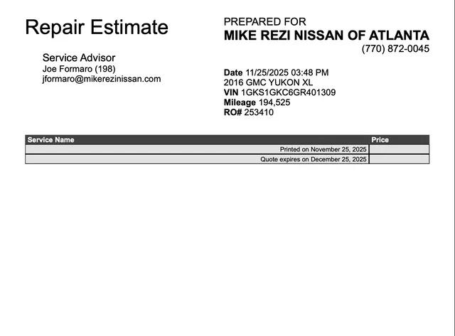 2016 GMC Yukon XL SLT