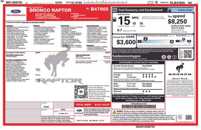 2024 Ford Bronco Raptor