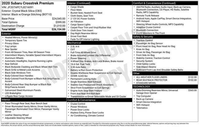 2020 Subaru Crosstrek Premium