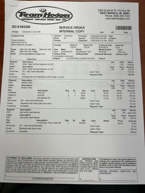 2018 Chevrolet Silverado 1500 1LT