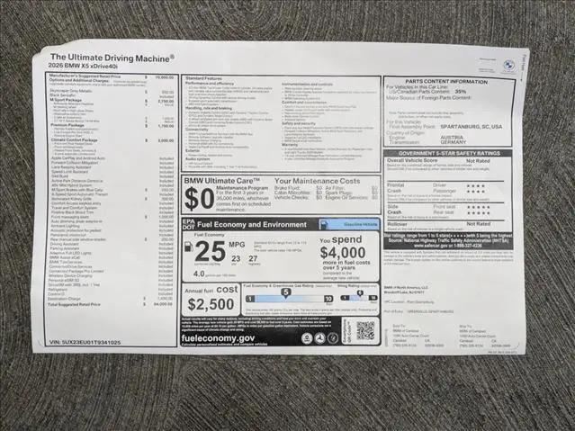 2026 BMW X5 xDrive40i