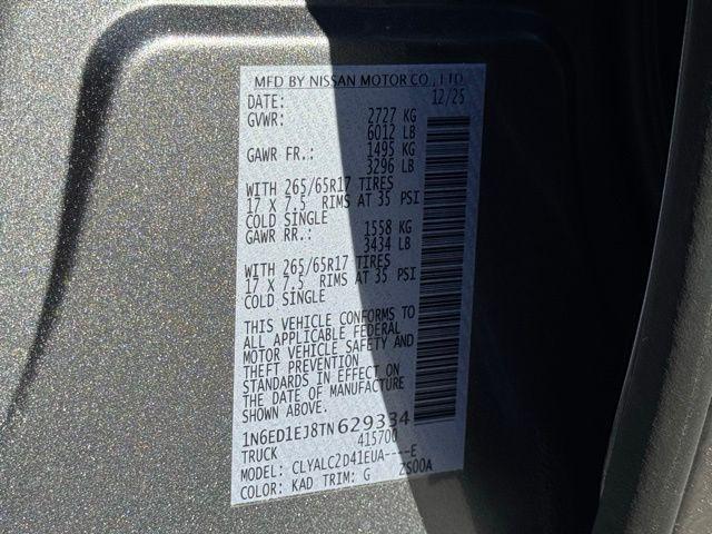 2026 Nissan Frontier Crew Cab SV 4x2