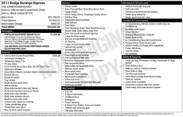 2011 Dodge Durango Express