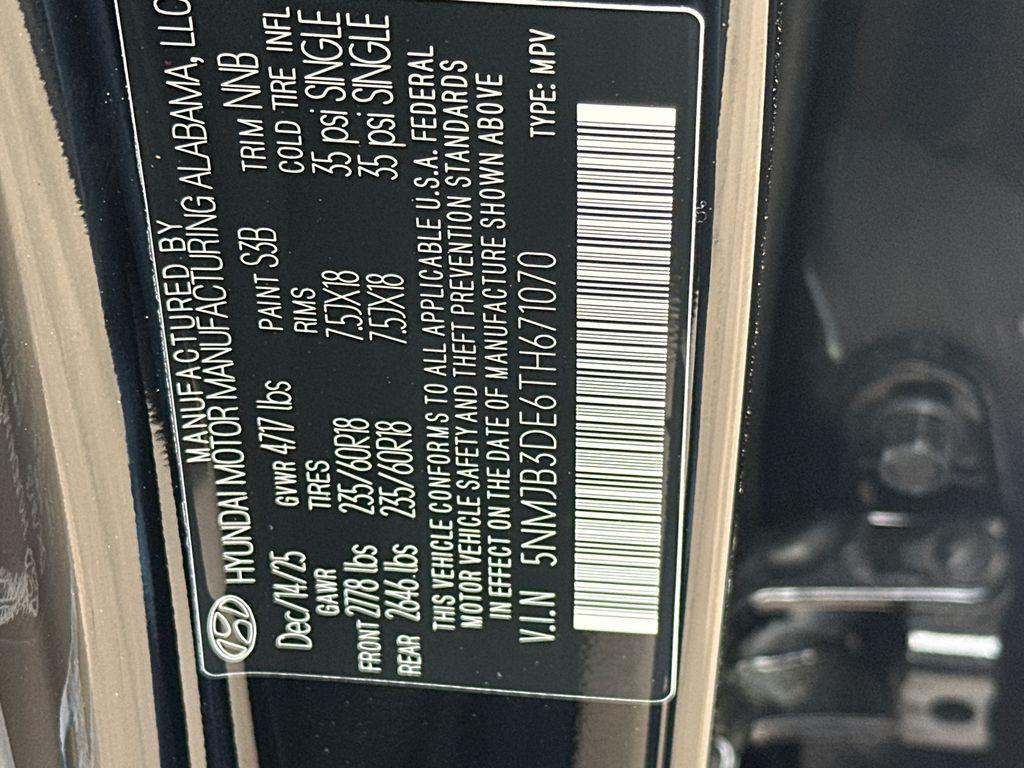 New 2026 Phantom Black HYUNDAI SEL FWD image 33