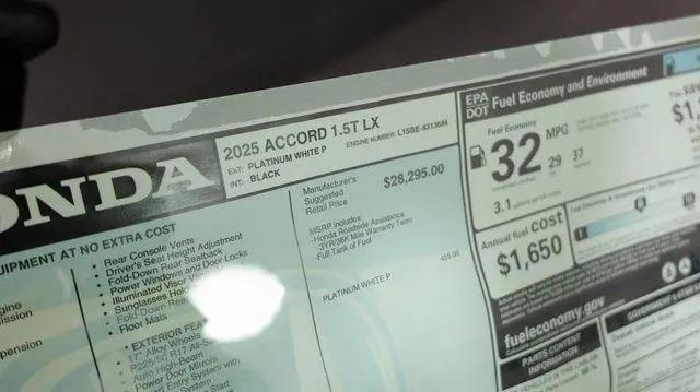 2025 Honda Accord Sedan LX