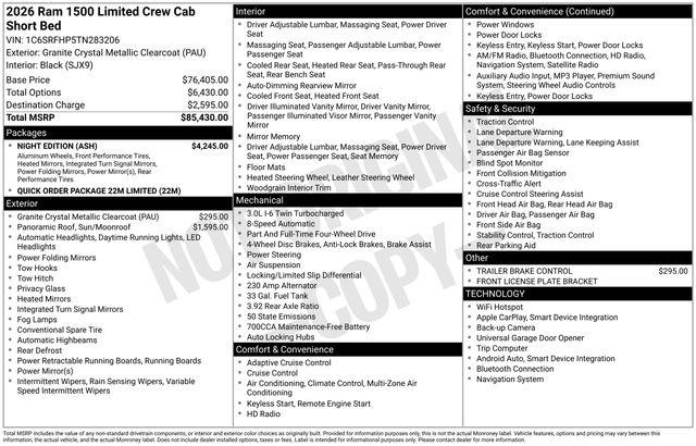 2026 Ram 1500 Limited Crew Cab 4x4 57 Box