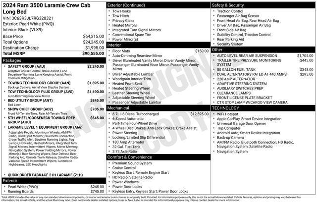 2024 RAM 3500 Laramie Crew Cab 4x4 8 Box
