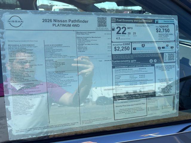 2026 Nissan Pathfinder Platinum