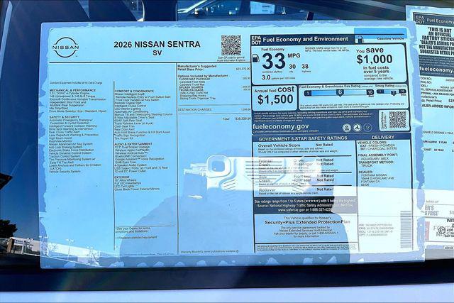 2026 Nissan Sentra SV