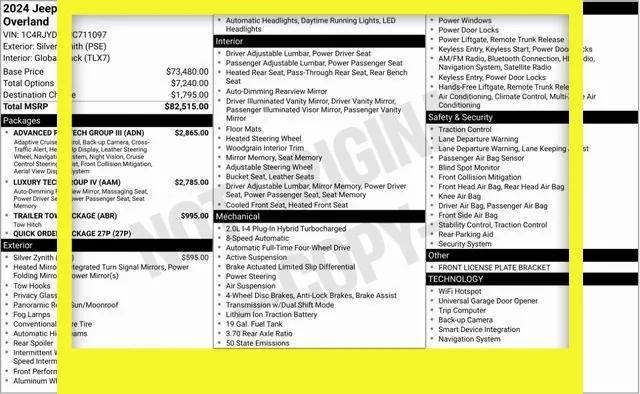 2024 Jeep Grand Cherokee 4xe Overland