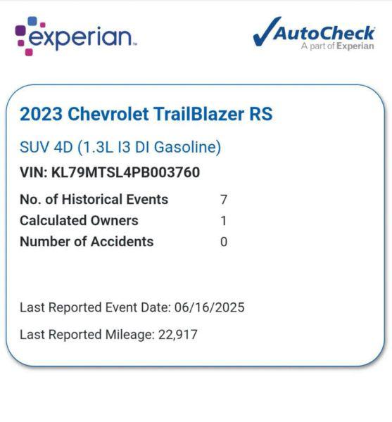 2023 Chevrolet TrailBlazer FWD RS