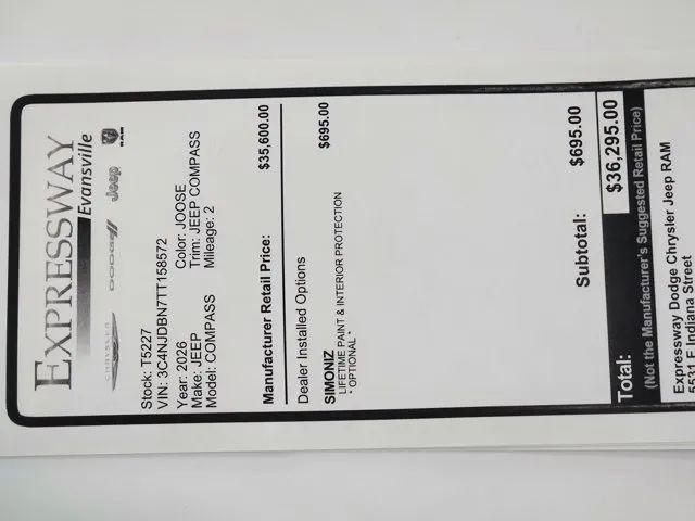 2026 Jeep Compass Latitude Altitude