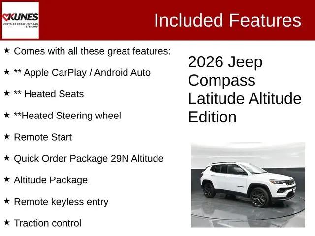 2026 Jeep Compass Latitude Altitude