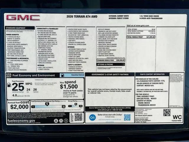 2026 GMC Terrain AWD AT4