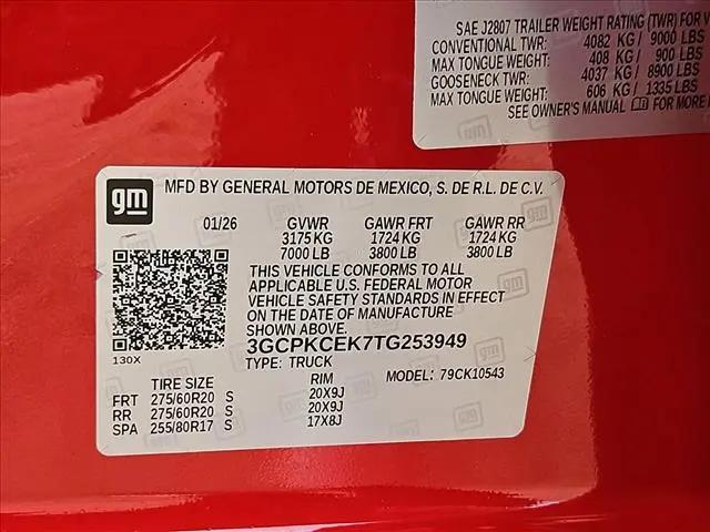 2026 Chevrolet Silverado 1500 4WD Crew Cab Short Bed Custom Trail Boss