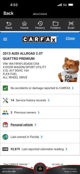 2013 Audi allroad 2.0T Premium