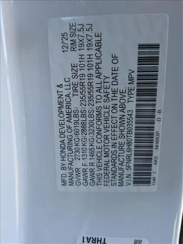 2026 Honda Odyssey Touring