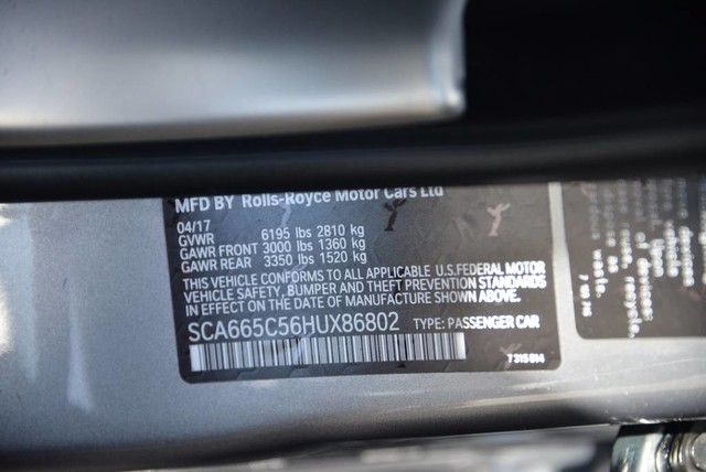 2017 Rolls-Royce Wraith Coupe