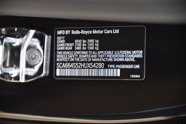 2017 Rolls-Royce Ghost Sedan