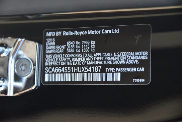 2017 Rolls-Royce Ghost Sedan