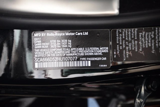 2017 Rolls-Royce Dawn Convertible