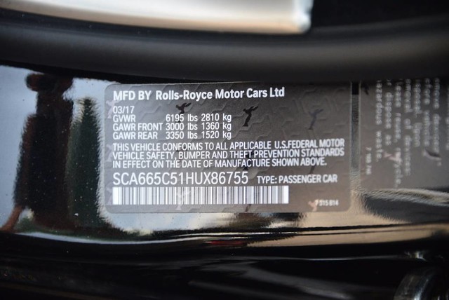 2017 Rolls-Royce Wraith Coupe