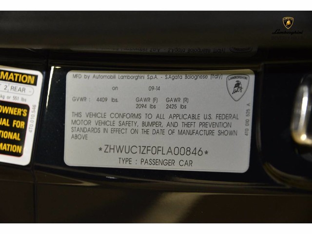 2015 Lamborghini Huracan 2dr Cpe LP 610-4