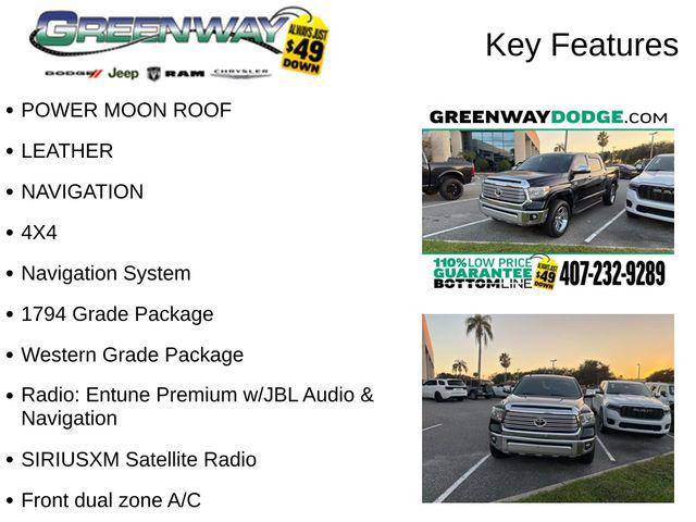 2015 Toyota Tundra 1794 5.7L V8 2015 Toyota Tundra 1794 5.7L V8