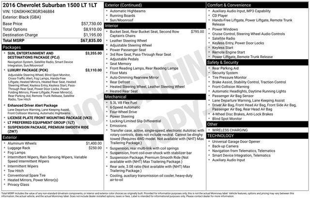 2016 Chevrolet Suburban LT 2016 Chevrolet Suburban LT