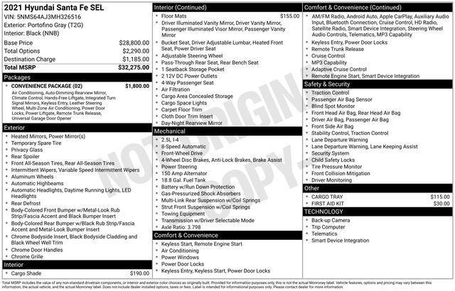 2021 Hyundai Santa Fe SEL