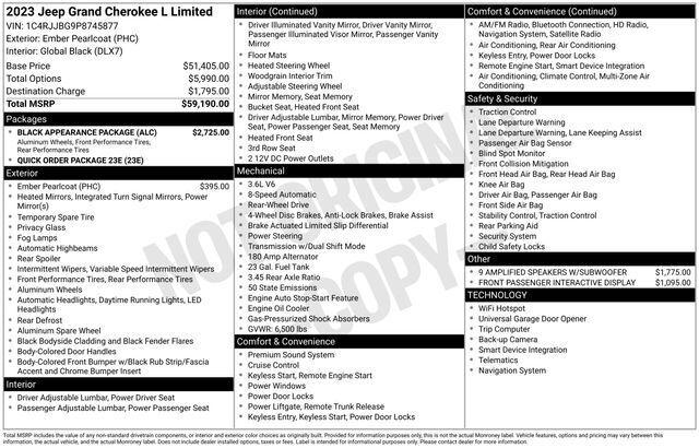 2023 Jeep Grand Cherokee L Limited 4x2 2023 Jeep Grand Cherokee L Limited 4x2
