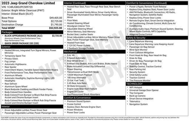 2023 Jeep Grand Cherokee Limited 4x2 2023 Jeep Grand Cherokee Limited 4x2