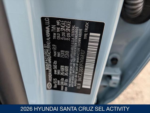 2026 Hyundai Santa Cruz SEL Activity