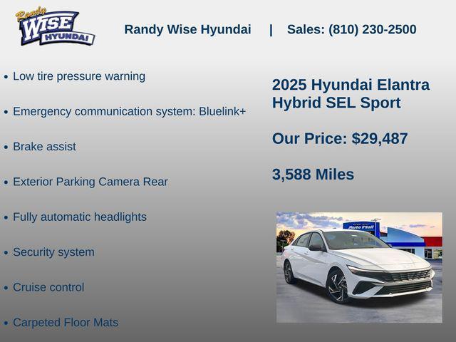 2025 Hyundai Elantra Hybrid SEL Sport