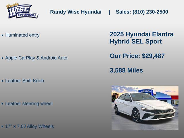 2025 Hyundai Elantra Hybrid SEL Sport