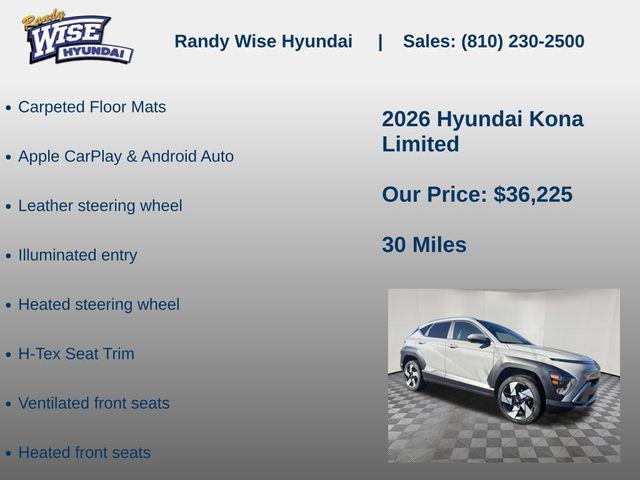2026 Hyundai Kona Limited