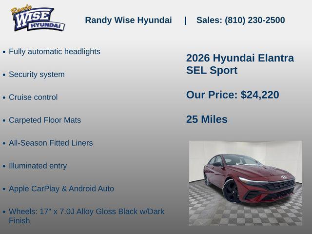 2026 Hyundai Elantra SEL Sport
