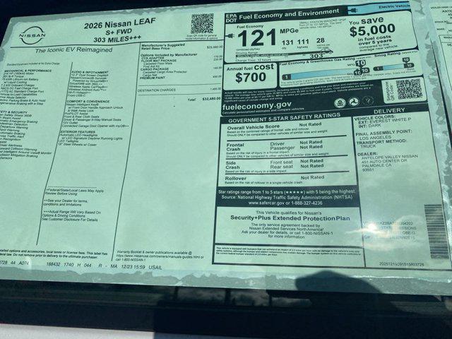 2026 Nissan LEAF S+