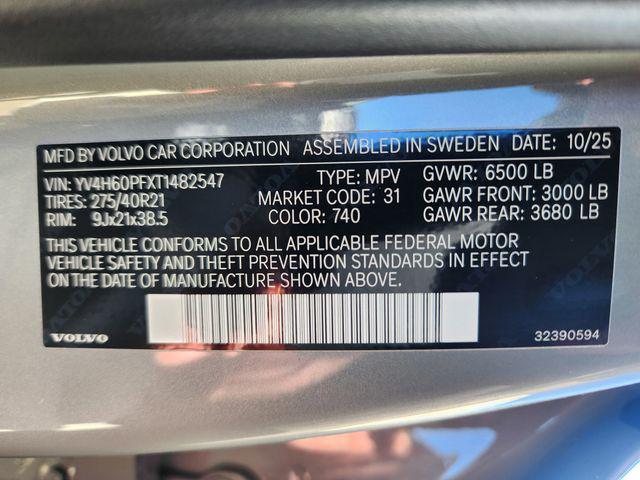 2026 Volvo XC90 Plug-In Hybrid Ultra, T8 AWD, Electric/Gasoline, Bright, 7 Seats