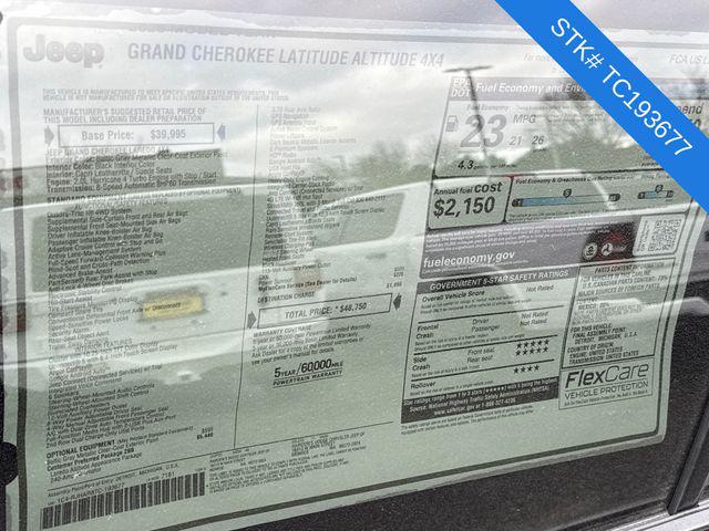 2026 Jeep Grand Cherokee GRAND CHEROKEE ALTITUDE 4X4