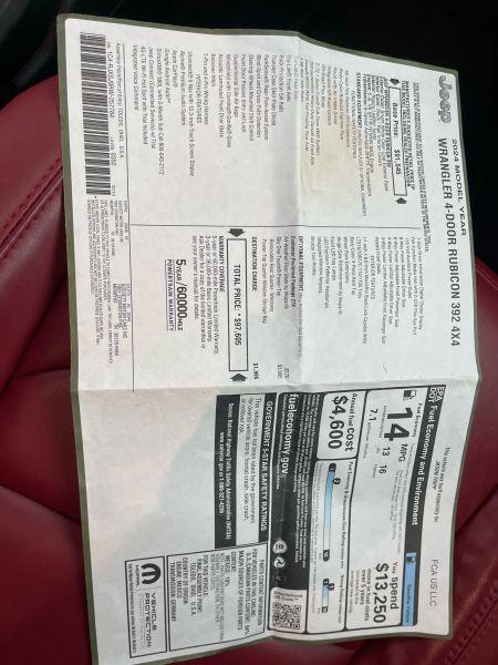 2024 Jeep Wrangler 4-Door Rubicon 392 4x4