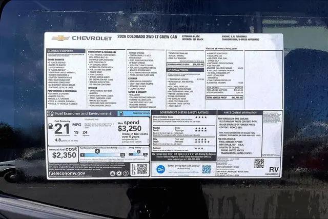 2026 Chevrolet Colorado LT, RWD