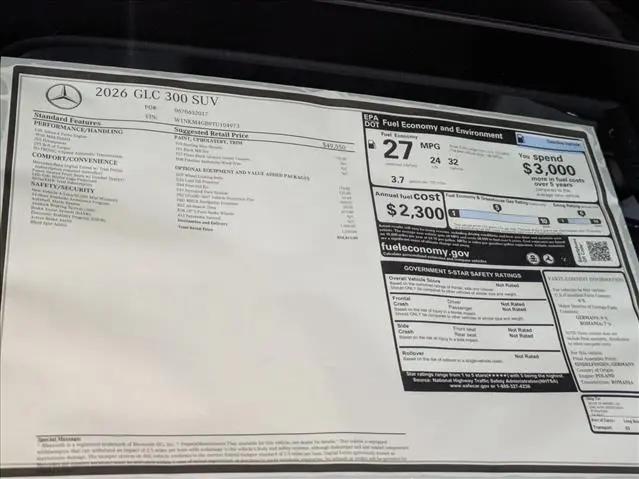 2026 Mercedes-Benz GLC GLC 300