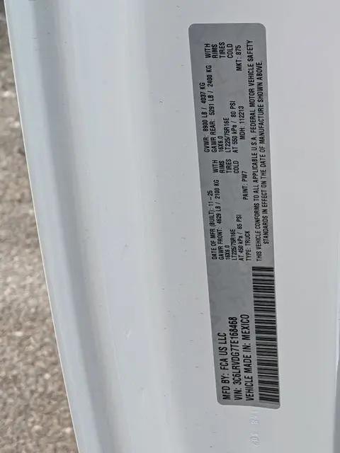 2026 Ram ProMaster 2500 Cargo Van Tradesman High Roof 159" WB w/Pass Seat