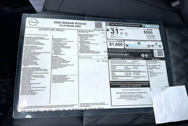 2026 Nissan Rogue Platinum
