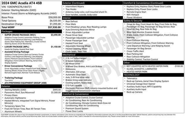 2024 GMC Acadia AWD AT4